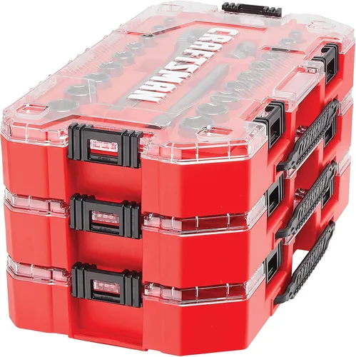 Miniatura 4 de CRAFTSMAN CMMT12029 - Juego de herramientas mecánicas, accionamiento de 3/8", SAE/métrico, 22 piezas