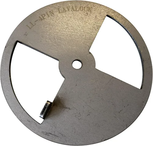 Miniatura 8 de LavaLock® Smoker Pinwheel bbq amortiguador de aire para parrilla de hoyo, ACERO 4 6 8 12 (6 pulgadas de diámetro)