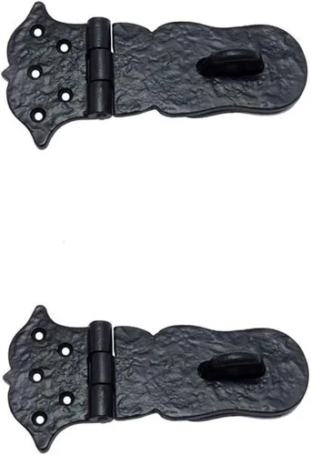 Miniatura 6 de Adonai Hardware "Paran" Cerrojo de bloqueo de seguridad de latón resistente (6 pulgadas x 1 paquete, latón satinado) para cofre del tesoro