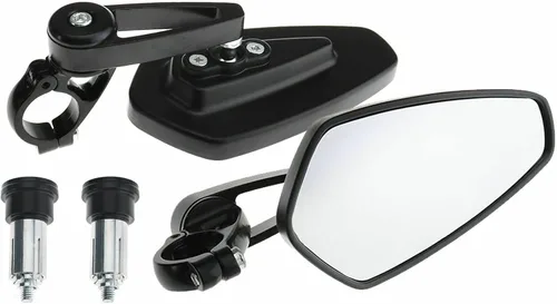 Miniatura 5 de Espejos negros para motocicleta de 7/8 pulgadas para Yamaha FZ09 FZ07 2015-2017 para Kawasaki Z1000 / Z750 / ER-6F / ER-6N para CB1000R para Suzuki
