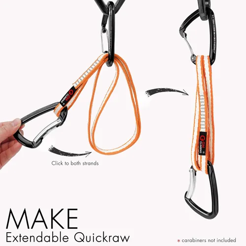 Miniatura 3 de GM CLIMBING CE UIAA del corredor 22kN de la honda de 36.1 ft m UHMWPE certificado Naranja
