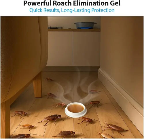 Miniatura 3 de Paquete de 36 Estaciones de Cebo en Gel Mata Cucarachas para Infestación de Cucarachas en Interiores, Potente Mata Cucarachas para el Hogar
