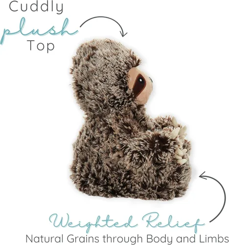 Miniatura 4 de Warm Pals - Perezoso Slowpoke – Acogedores juguetes de peluche perfumados de lavanda para microondas – Animal de peluche pesado – Peluches