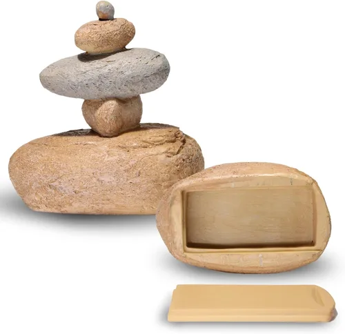 Miniatura 7 de Ocultador de llaves de hongo – Caja de llaves oculta para exteriores, resistente a la intemperie, estatua de jardín de resina con compartimento