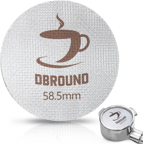 Miniatura 8 de Pantalla de disco de 2.008 in – 2 paquetes de pantalla de disco de espresso reutilizable con soporte de madera, pantalla de disco de acero