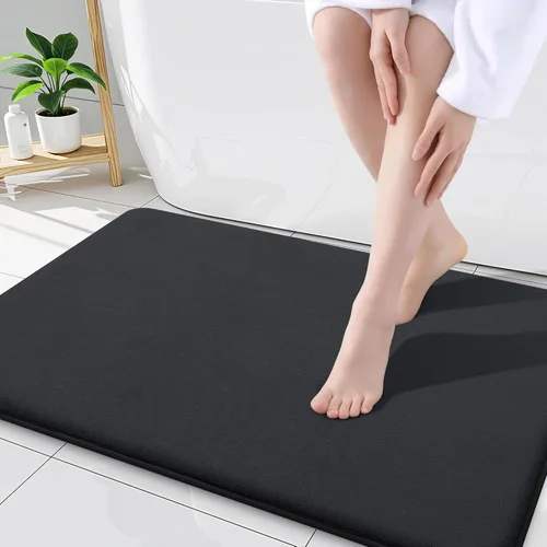 Miniatura 134 de Smiry Tapetes de Baño de Espuma Viscoelástica 36 x 24 pulgadas, Tapetes de Baño Extra Suaves y Absorbentes, Alfombra Antideslizante Lavable