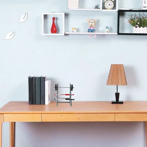 Miniatura 9 de Soporte para Barra de Halterofilia Porta Lápices, Soporte para Barra de Sentadillas Porta Lápices para Entusiastas del Fitness y Fans