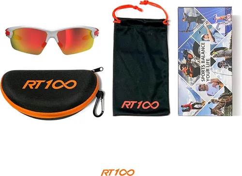 Miniatura 6 de Gafas de sol profesionales Ride Your Way, envolventes, sin marco, para ciclismo, para hombres y mujeres Q5c Blanco/Rojo
