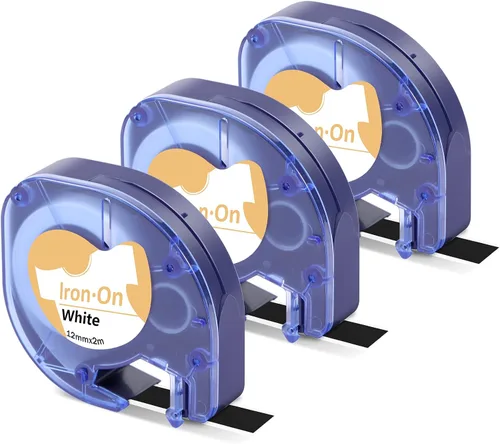 Miniatura 15 de Paquete de 4 cintas adhesivas de plástico transparente compatibles con Dymo Letratag 16952 S0721530 de 0.472 in x 13.1 ft 1/2 pulgadas x 13 pies