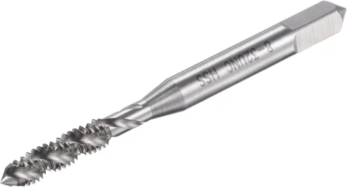 Miniatura 8 de uxcell Grifo de roscado de flauta espiral 10-24 UNC, HSS (acero de alta velocidad) sin recubrimiento rosca de máquina roscado 3 flautas herramienta