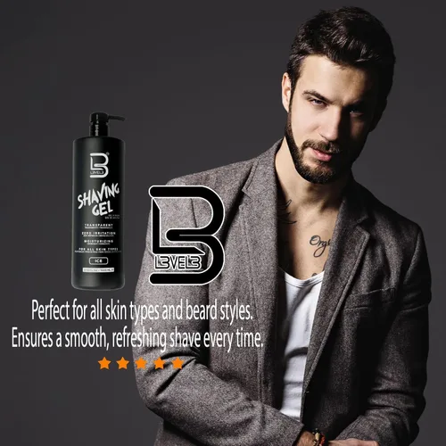 Miniatura 5 de L3 - Gel de afeitar de nivel 3 - Gel de afeitado recto - No irritante - Olor refrescante - No necesita toalla caliente - Gel de afeitar de nivel
