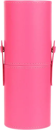 Miniatura 11 de FOMIYES Soporte para brochas de maquillaje con tapa, estuche de viaje para brochas de viaje, bolsa de piel sintética, organizador de cosméticos