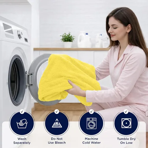 Miniatura 186 de DAN RIVER Paquete de 2 sábanas de baño de 35x70 pulgadas, sábanas de baño jumbo acanaladas para adultos, toallas grandes gruesas y absorbentes