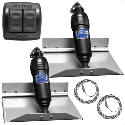 Miniatura 11 de Sistema de aletas de compensación eléctrico Bolt 12" x 9", kit completo BOLT129, 12V DC - FO4322