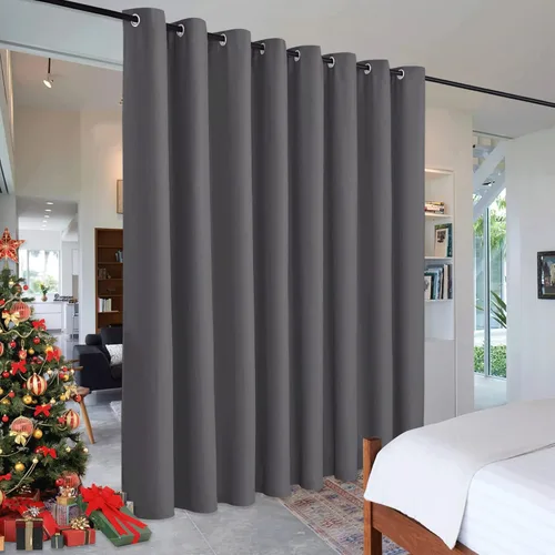 Miniatura 11 de RYB HOME - Cortinas extra largas con bloqueo de luz, persianas opacas insonorizadas para privacidad para cine en casa, oficina, fondo de patio, sala