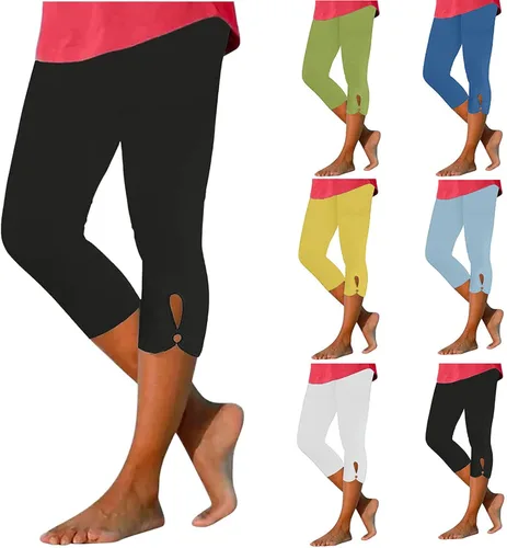 Miniatura 6 de Capri Pants for Women Casual Summer Workout Sweatpants Plus Size High Waisted Comfy Lightwieght Yoga Capris