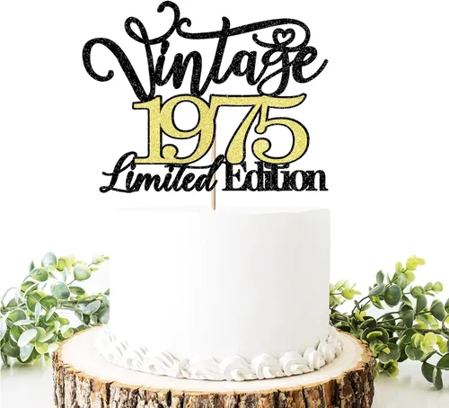 Miniatura 68 de Legend since 1973 - Decoración para pastel de cumpleaños número 53, decoración de pastel de feliz cumpleaños para hombres y mujeres de 53 años