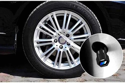 Miniatura 2 de 4 piezas de tapas de vástago de válvula de neumático de automóvil de aleación de aluminio metálico para Toyota Tacoma 4Runner Tundra Rav4 Highlander