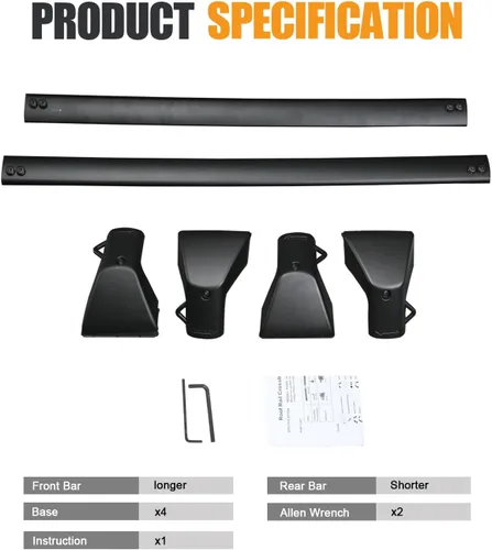 Miniatura 6 de KINGGERI Barras transversales de techo de 265 libras para Ford Bronco Sport Base (en carretera) 2021-2025 y Bigbend 2021-2025 y Outer Banks 2021