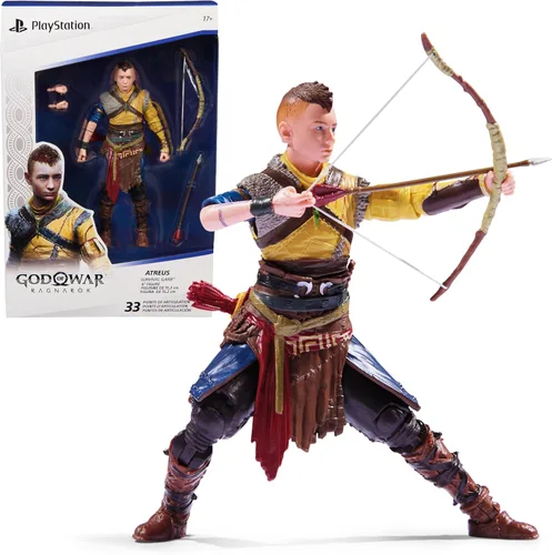 Miniatura 13 de PlayStation Horizon Forbidden West, Figura de acción Aloy Deluxe de 6 pulgadas con 15 accesorios, The Shapes Collection, para fanáticos