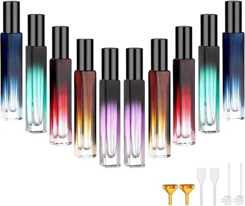 Miniatura 12 de Segbeauty 5 Pack de botellas de spray de vidrio rellenables de 10 ml para perfume, botella de colonia de niebla fina mini vacía de viaje de 10 ml