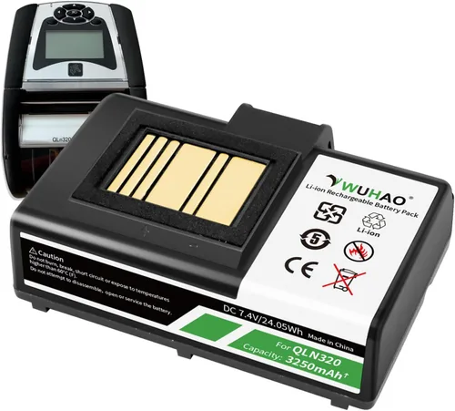 WUHAO Batería ZQ510 [2025 actualizada] para impresora Zebra ZQ620 ZQ520 ZQ521 QLN320 QLN220 QLn220HC ZR628 ZR638 ZR658 ZR668 ZQ610 ZQ500 ZQ500