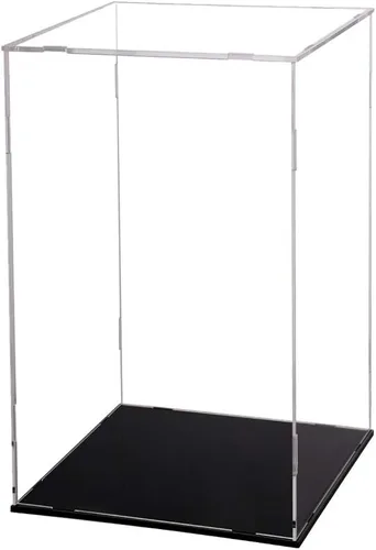 Miniatura 10 de Evron Vitrina para coleccionables para ensamblar, caja de acrílico transparente, alternativa a estuche de vidrio para exhibir figuras de acción