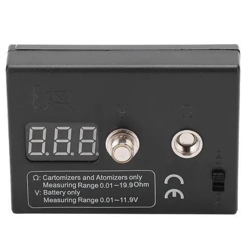 Miniatura 7 de Probador de resistencia de bobina, función de quema de cableado exacta Pequeño medidor de OHM de alambre de error para bricolaje