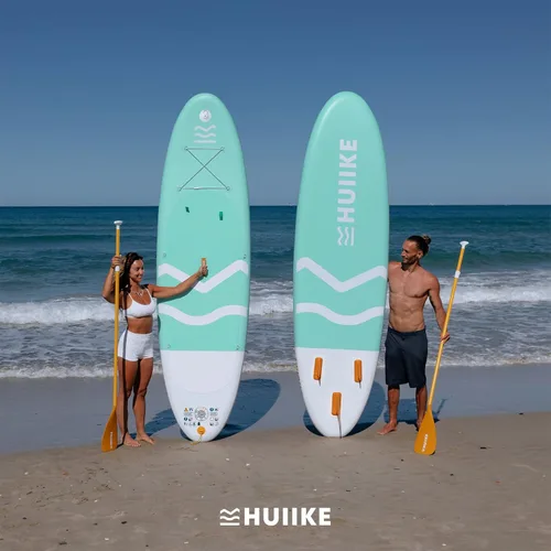 Miniatura 8 de HUIIKE Tabla de Paddle Inflable para Adultos con Accesorios Incluidos, Remo, Aletas, Bomba. Tabla de Stand Up Paddle de Gran Estabilidad y Paquete