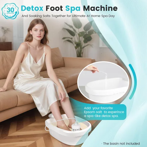 Miniatura 4 de Máquina de baño de pies de desintoxicación iónica, limpieza iónica personal de pies, baño de pies iónico, sistema de desintoxicación de pies