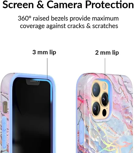 Miniatura 3 de VELVET CAVIAR Funda protectora compatible con iPhone 12 Pro Max para mujer, probada en caídas de 10 pies, funda protectora