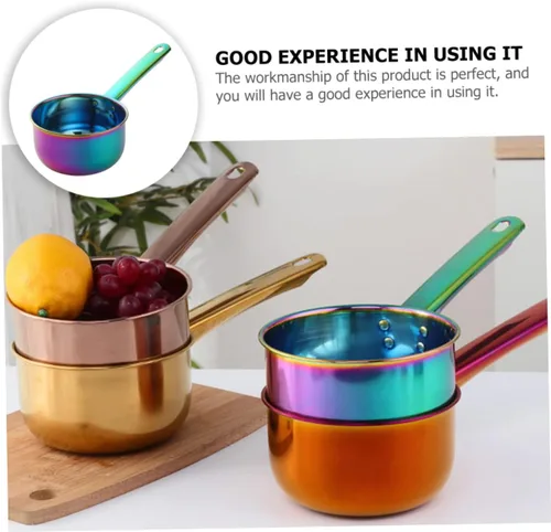 Miniatura 2 de SHOWERORO Cucharón de agua con mango largo, diseño ergonómico, utensilio de cocina para cuchara de agua, portátil, multiusos para cocinar y lavar