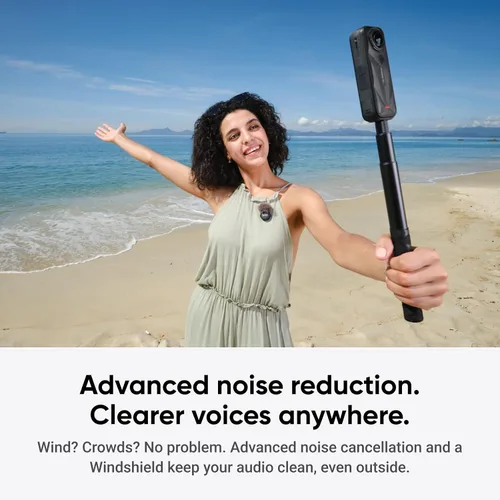 Miniatura 5 de Insta360 Mic Air (1 TX + 1 RX), Micrófono Inalámbrico con Cancelación de Ruido, Alcance de 300m, para USB-C iPhone/Android/PC/Mac, Vlog, Transmisión