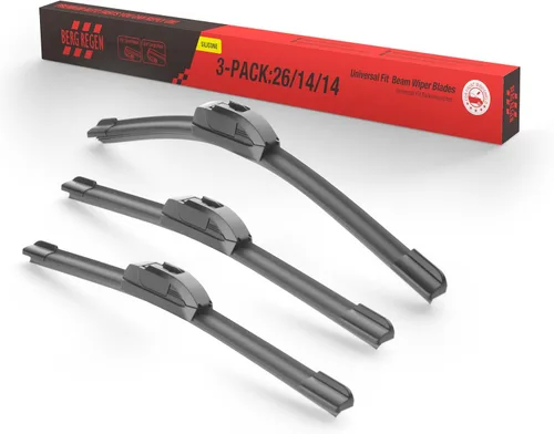BERG REGEN - Repuesto para limpiaparabrisas de silicona de 16, 14 y 14 pulgadas para Toyota FJ Cruiser 2007-2014, hojas para todo tipo de clima,