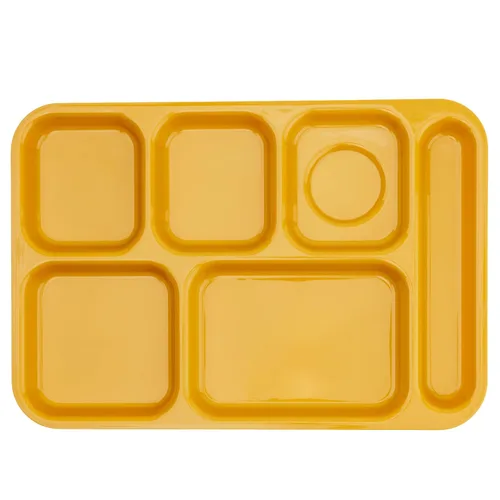 Miniatura 12 de G.E.T. Bandeja escolar para cafetería con 6 compartimentos, para zurdos, 10 x 14 pulgadas, verde bosque (paquete de 4)