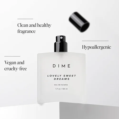 Miniatura 4 de DIME Beauty Perfume Lovely Sweet Dreams, 1.7 oz / 1.7 fl oz – Aroma cálido de vainilla y floral, hipoalergénico, perfume limpio, Eau de Toilette