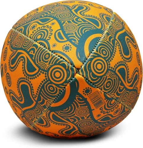 Miniatura 4 de Gilbert Australia Wallabies - Soporte de pelota de rugby indígena talla 5 con licencia