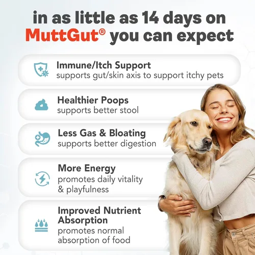 Miniatura 6 de Suplemento en polvo 3 en 1 totalmente natural para perros, prebióticos y posbióticos, probióticos para perros con 135 mil millones de UFC