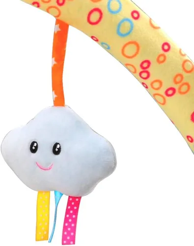 Miniatura 6 de Caterbee Juguetes de moisés de arco de viaje para bebés y niños pequeños, accesorio para cochecito de cuna y cochecito de bebé, juguete de barra