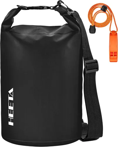 HEETA - Bolsa seca impermeable para mujeres y hombres (versión actualizada) 5 L/10 L/20 L/30 L/40 L, bolsa de almacenamiento seca ligera con parte