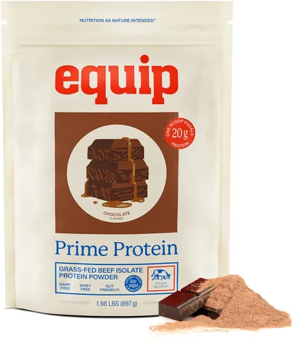 Miniatura 16 de Equip Foods - Polvo de proteína limpia de carne de res alimentada con pasto, apto para dieta carnívora, paleo y keto, sin gluten ni lácteos, 30