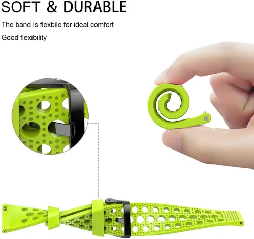 Miniatura 4 de Lamshaw Compatible con correas Citizen CZ, pulseras de repuesto de silicona con hebilla de metal, compatible con reloj inteligente Citizen CZ