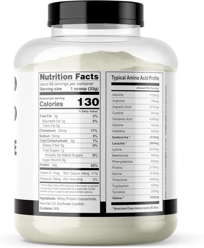 Miniatura 3 de It's Just! - Concentrado de proteína de suero 100%, fabricado en Estados Unidos, WPC-80 premium, sin sabores añadidos ni edulcorantes artificiales