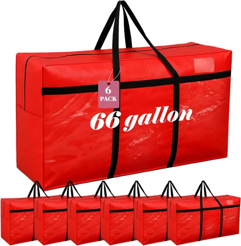 Miniatura 45 de 4 Piezas Bolsas de Mudanza Grandes con Cremallera y Asas Bolsas de Lona Tipo Duffle Plegables de Almacenamiento Extra Resistentes Extra Grandes