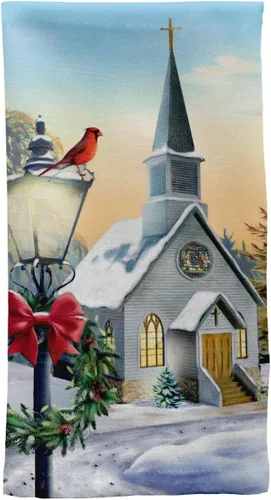 Miniatura 10 de Briarwood Lane Toalla de mano de algodón de muñeco de nieve a