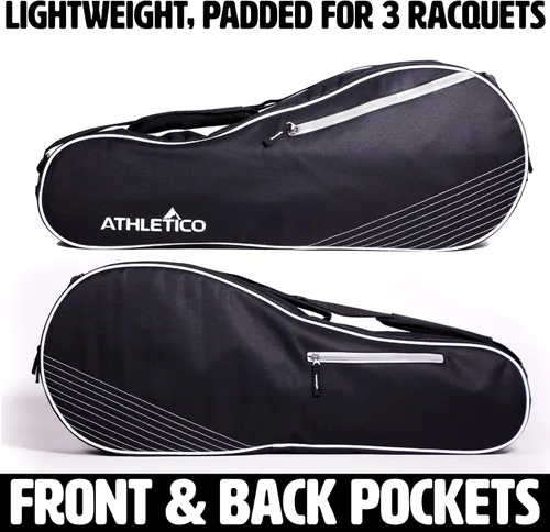 Miniatura 2 de Athletico - Bolsa de tenis y raqueta de raquetbol - Bolsas de tenis para mujeres y hombres para sostener raquetas de tenis, raquetas de raquetbol