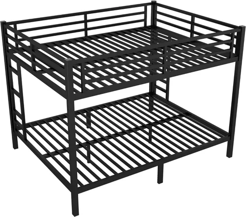 Miniatura 14 de Bellemave Litera de tamaño individual con aro de baloncesto, anillos de dominadas y pared de escalada, litera individual con tobogán y estantería