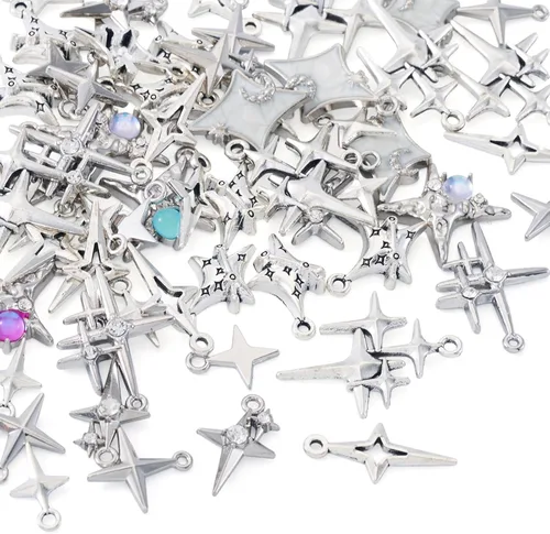 Miniatura 9 de Craftdady Colgantes de aleación de plata antigua estilo tibetano, bonitos dijes colgantes de metal, colgantes de animales vintage, dijes colgantes