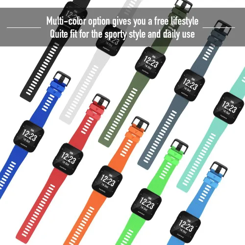 Miniatura 6 de NotoCity Correa de reloj de repuesto de silicona suave para Garmin Forerunner 35, compatible con Forerunner 35 Smartwatch