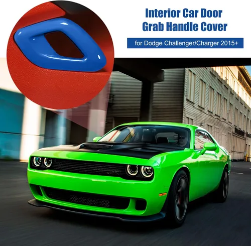 Miniatura 6 de Voodonala Para Dodge Challenger 2015-2023 - Cubierta interior de la manija de la puerta del auto, accesorios para Dodge Challenger 2015-2023